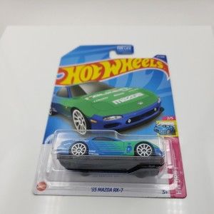 Hot Wheels Blue FALKEN '95 Mazda RX-7 #177 2022